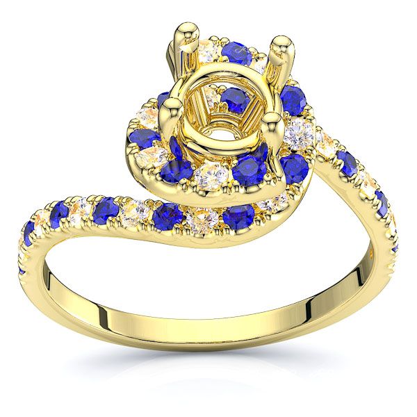 Yellow Diamond and Blue Sapphire