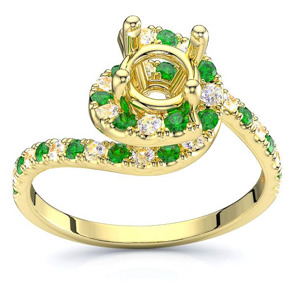 Yellow Diamond and Emerald