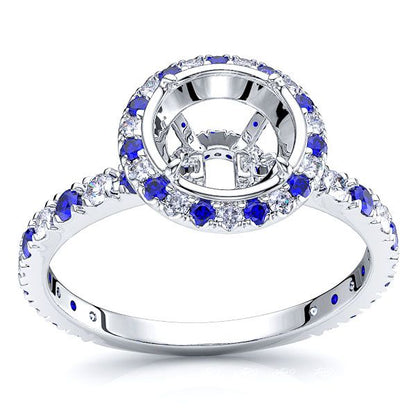 White Diamond and Blue Sapphire