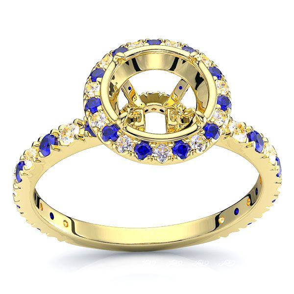 Yellow Diamond and Blue Sapphire