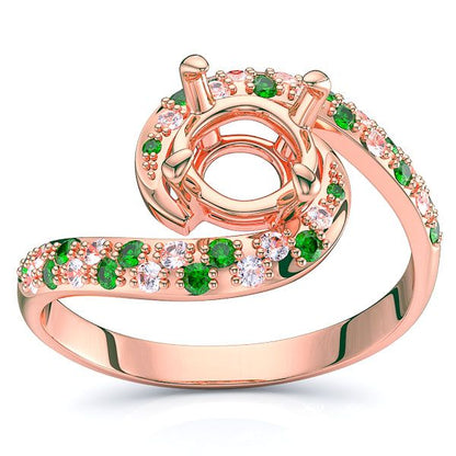 Rose Diamond and Emerald