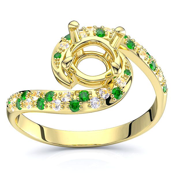 Yellow Diamond and Emerald