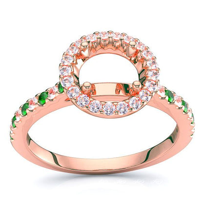 Rose Diamond and Emerald