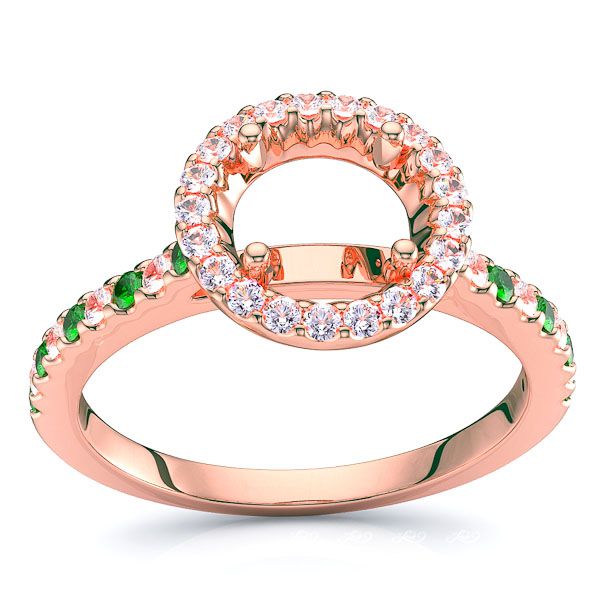 Rose Diamond and Emerald