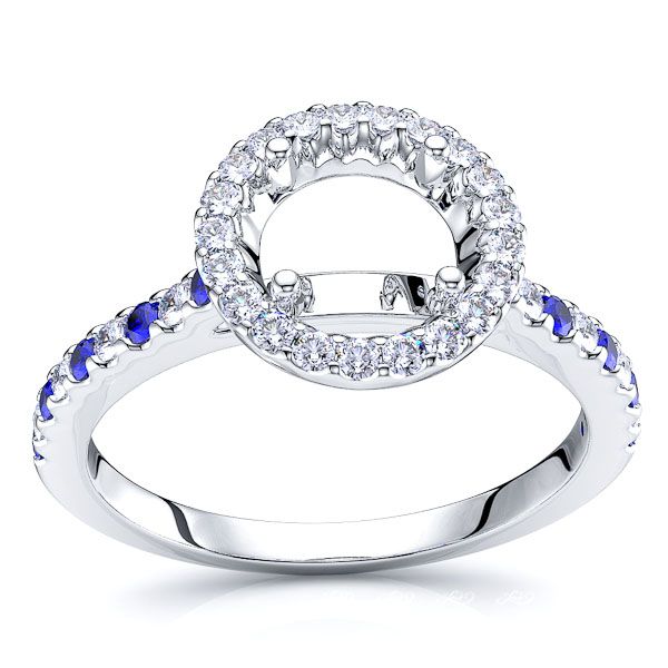White Diamond and Blue Sapphire