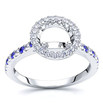 White Diamond and Blue Sapphire