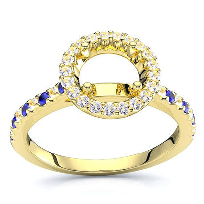 Yellow Diamond and Blue Sapphire