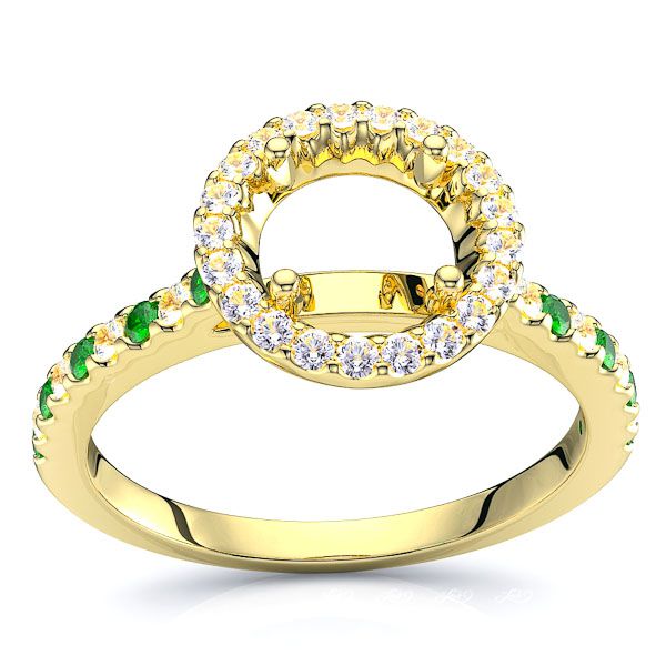 Yellow Diamond and Emerald
