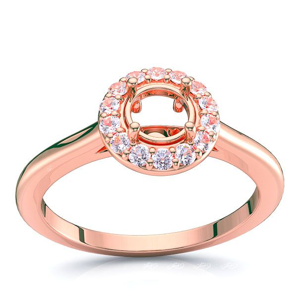 Alabama Halo Engagement Ring