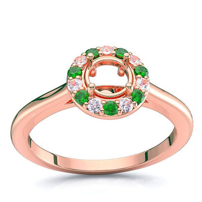 Rose Diamond and Emerald