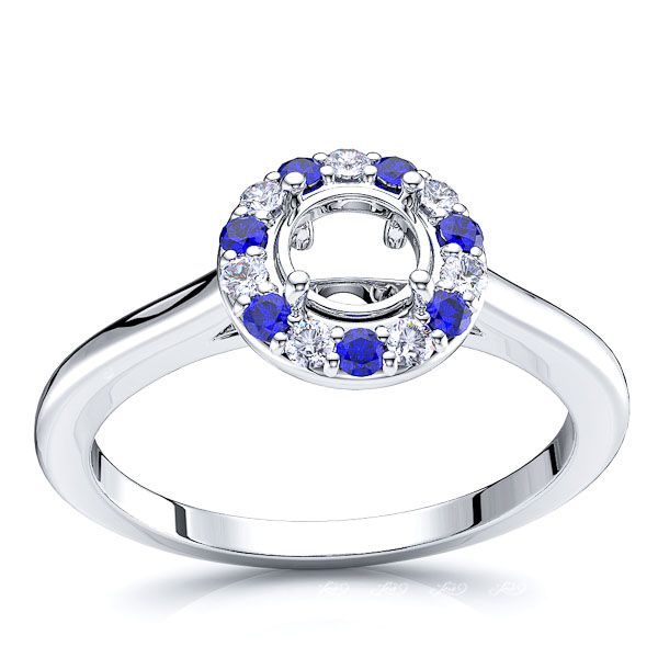 White Diamond and Blue Sapphire