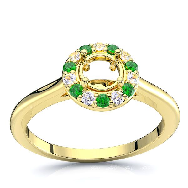 Yellow Diamond and Emerald