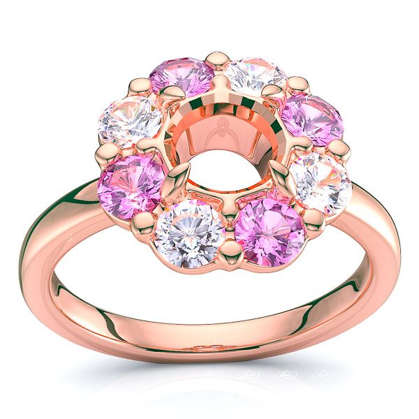 Rose Diamond and Pink Sapphire