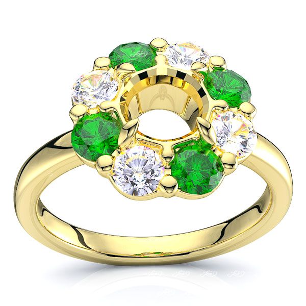 Yellow Diamond and Emerald