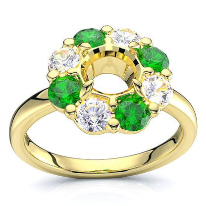 Yellow Diamond and Emerald