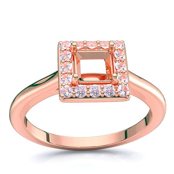 Ohio Halo Engagement Ring