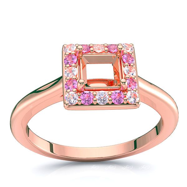 Rose Diamond and Pink Sapphire