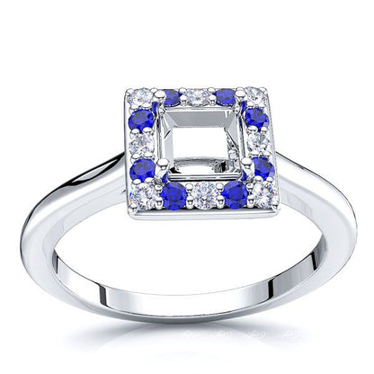 White Diamond and Blue Sapphire