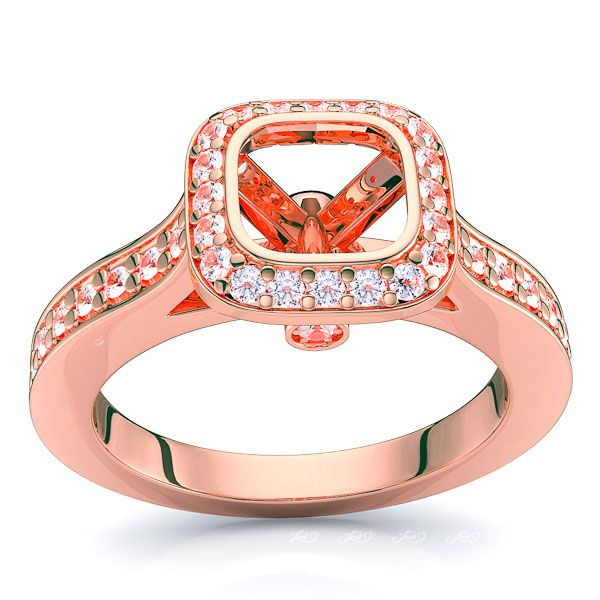 Kentucky Halo Engagement Ring