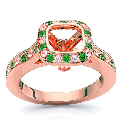 Rose Diamond and Emerald