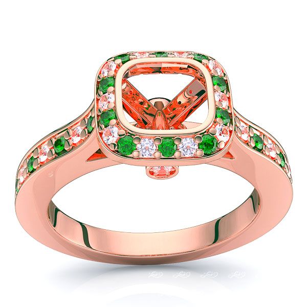Rose Diamond and Emerald