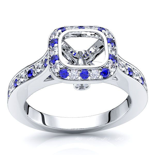 White Diamond and Blue Sapphire