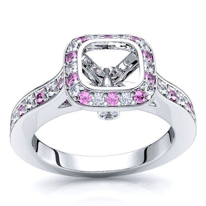 White Diamond and Pink Sapphire