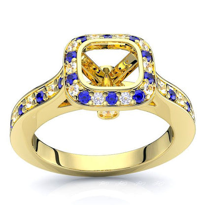 Yellow Diamond and Blue Sapphire