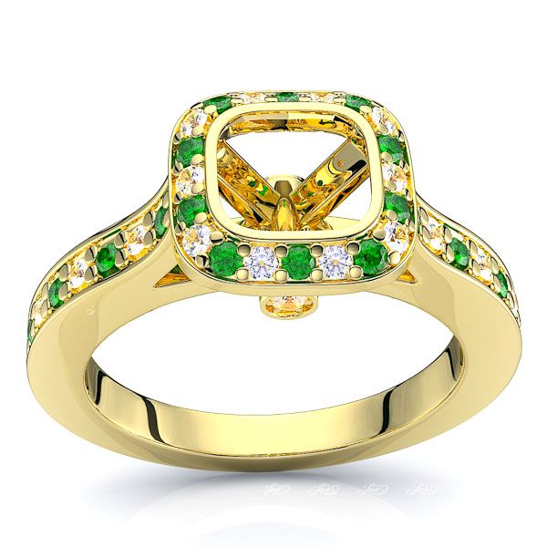 Yellow Diamond and Emerald