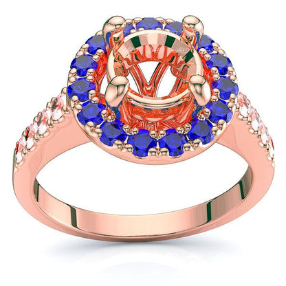 Rose Diamond and Blue Sapphire