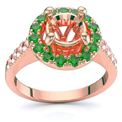 Rose Diamond and Emerald