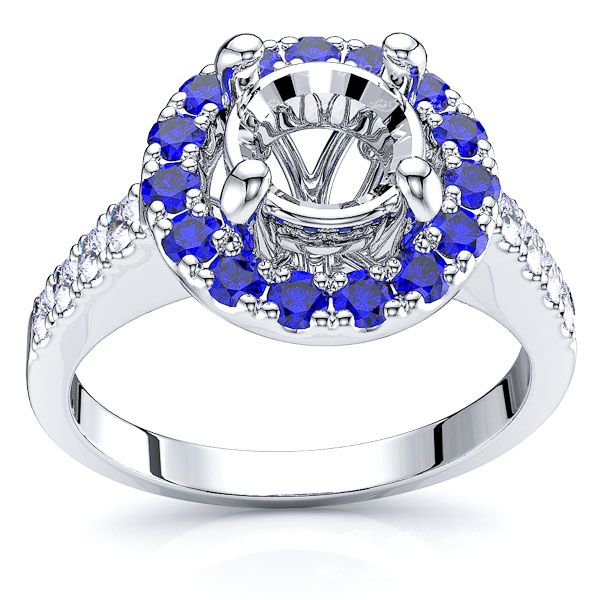 White Diamond and Blue Sapphire
