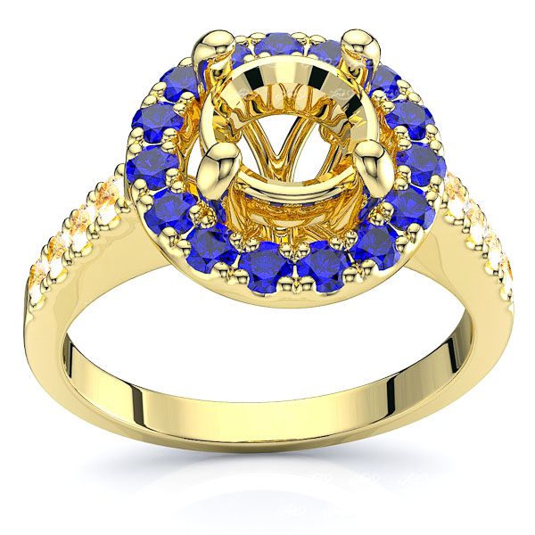 Yellow Diamond and Blue Sapphire