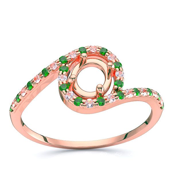 Rose Diamond and Emerald