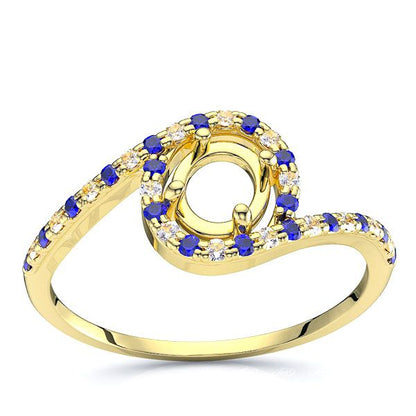 Yellow Diamond and Blue Sapphire