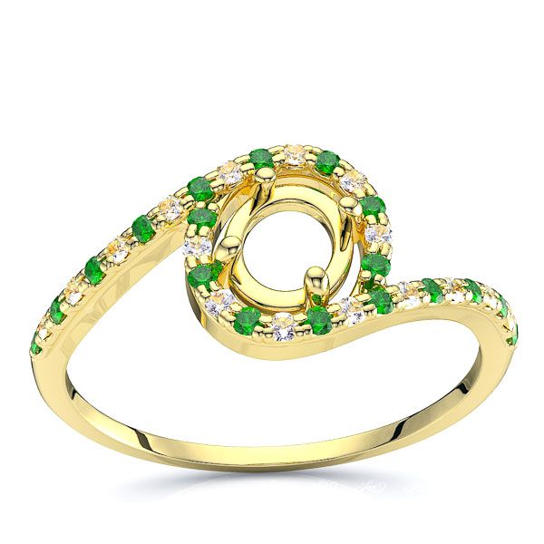 Yellow Diamond and Emerald