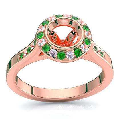 Rose Diamond and Emerald