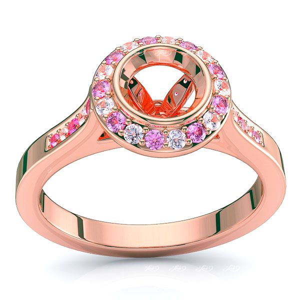 Rose Diamond and Pink Sapphire