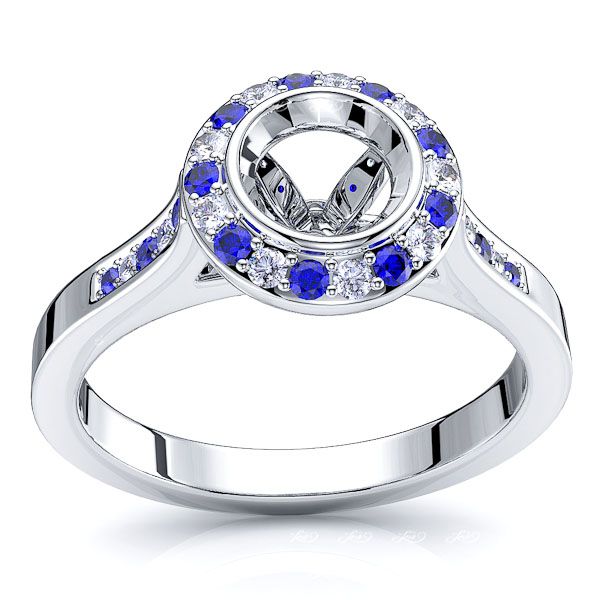 White Diamond and Blue Sapphire