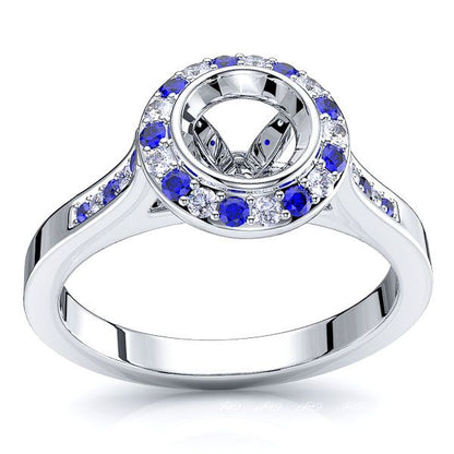 White Diamond and Blue Sapphire