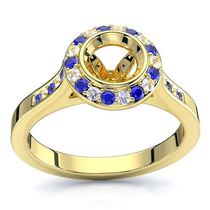 Yellow Diamond and Blue Sapphire