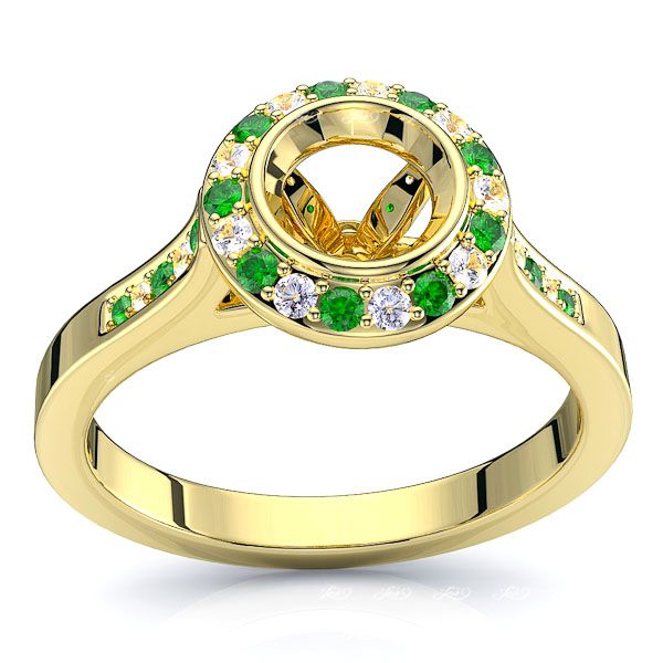 Yellow Diamond and Emerald