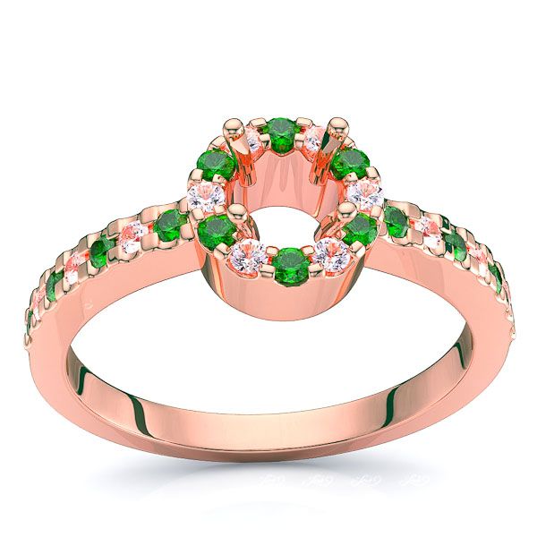 Rose Diamond and Emerald