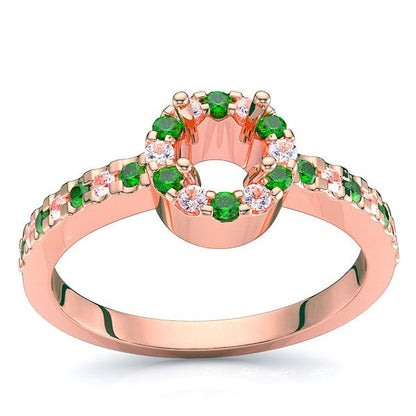 Rose Diamond and Emerald