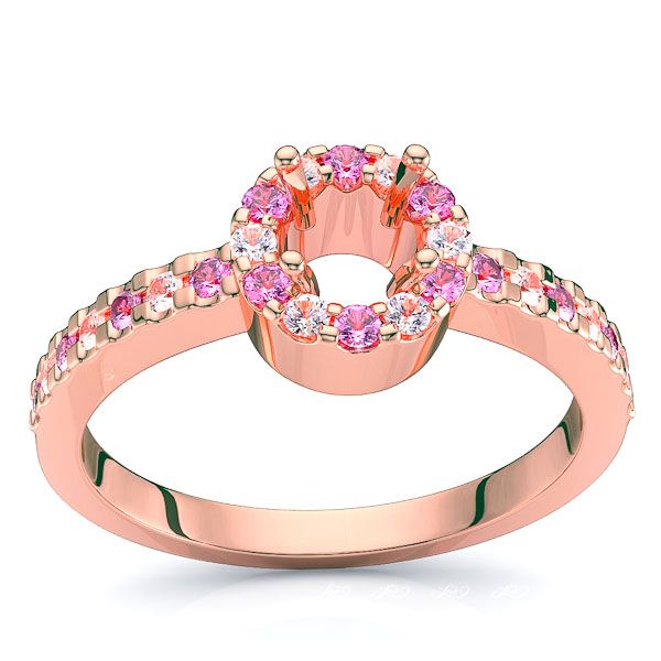 Rose Diamond and Pink Sapphire
