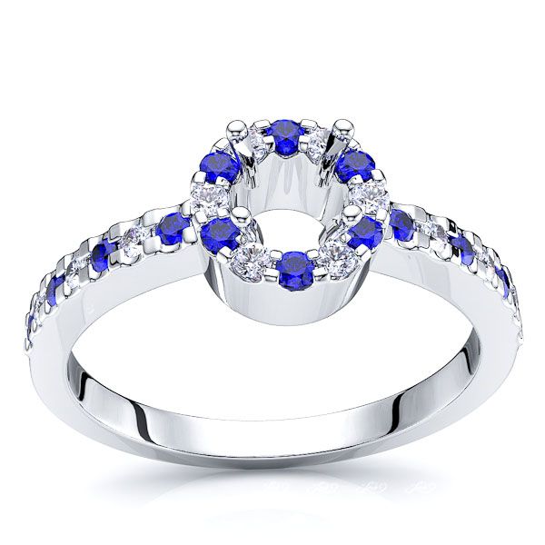 White Diamond and Blue Sapphire
