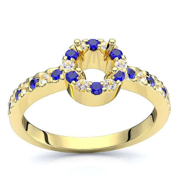 Yellow Diamond and Blue Sapphire