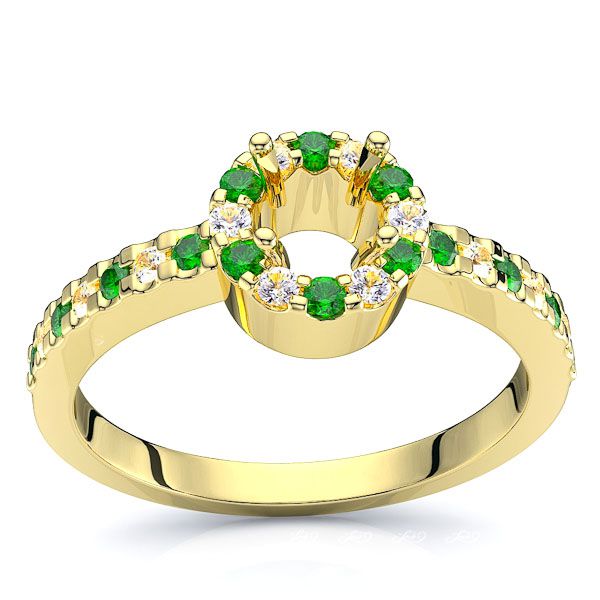 Yellow Diamond and Emerald