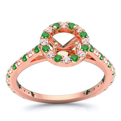 Rose Diamond and Emerald