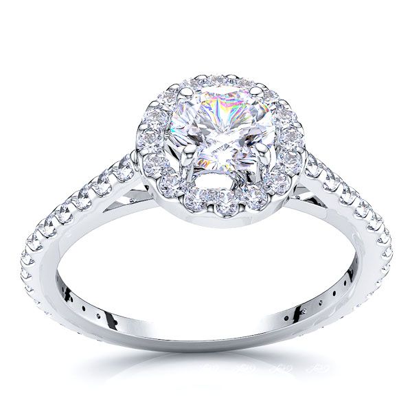 Oregon Halo Engagement Ring